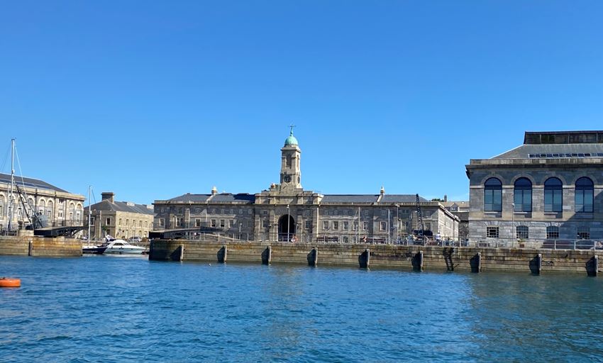 Ferry approaching Royal William Yard, Plymouth