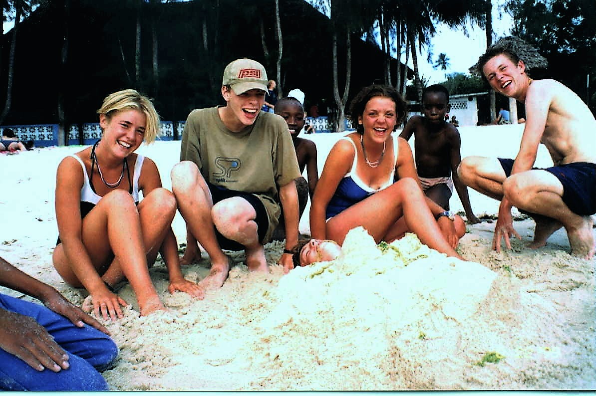 1999  At the beach after Urambo & Kaliua